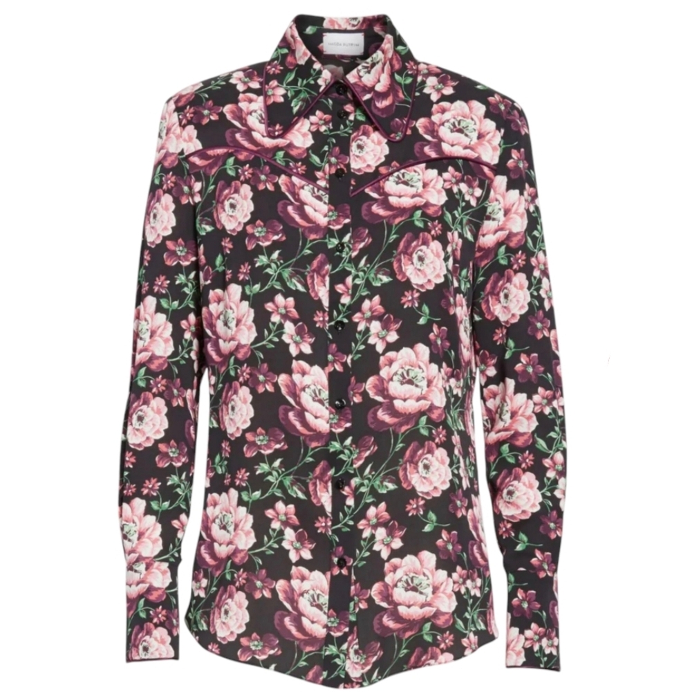 Magda Butrym Dalian Silk Western Shirt